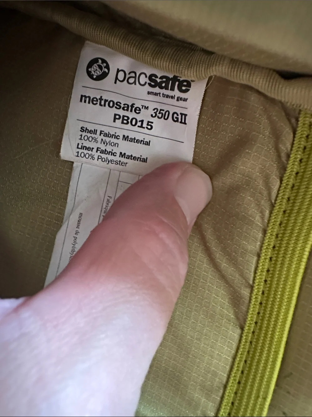 Pacsafe Black Men's Secure Everyday Backpack